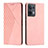 Custodia Portafoglio In Pelle Cover con Supporto Y02X per Oppo Reno9 5G Oro Rosa