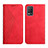 Custodia Portafoglio In Pelle Cover con Supporto Y02X per Realme 8 5G Rosso