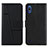 Custodia Portafoglio In Pelle Cover con Supporto Y02X per Samsung Galaxy A10 Nero