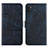 Custodia Portafoglio In Pelle Cover con Supporto Y02X per Samsung Galaxy A11 Blu