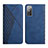 Custodia Portafoglio In Pelle Cover con Supporto Y02X per Samsung Galaxy S20 FE (2022) 5G Blu