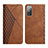 Custodia Portafoglio In Pelle Cover con Supporto Y02X per Samsung Galaxy S20 Lite 5G Marrone