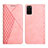 Custodia Portafoglio In Pelle Cover con Supporto Y02X per Samsung Galaxy S20 Plus 5G Oro Rosa