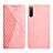 Custodia Portafoglio In Pelle Cover con Supporto Y02X per Sony Xperia 10 III Lite Oro Rosa