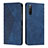 Custodia Portafoglio In Pelle Cover con Supporto Y02X per Sony Xperia 10 IV Blu