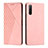 Custodia Portafoglio In Pelle Cover con Supporto Y02X per Sony Xperia 10 IV Oro Rosa