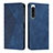 Custodia Portafoglio In Pelle Cover con Supporto Y02X per Sony Xperia 5 IV Blu