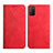 Custodia Portafoglio In Pelle Cover con Supporto Y02X per Xiaomi Poco M3 Rosso