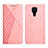 Custodia Portafoglio In Pelle Cover con Supporto Y02X per Xiaomi Redmi Note 9 Oro Rosa