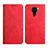 Custodia Portafoglio In Pelle Cover con Supporto Y02X per Xiaomi Redmi Note 9 Rosso
