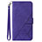 Custodia Portafoglio In Pelle Cover con Supporto Y03B per Samsung Galaxy A42 5G Viola