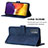 Custodia Portafoglio In Pelle Cover con Supporto Y03B per Samsung Galaxy Quantum2 5G