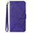 Custodia Portafoglio In Pelle Cover con Supporto Y03B per Samsung Galaxy S20 5G Viola