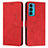 Custodia Portafoglio In Pelle Cover con Supporto Y03X per Motorola Moto Edge 20 5G Rosso