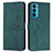 Custodia Portafoglio In Pelle Cover con Supporto Y03X per Motorola Moto Edge 20 5G Verde