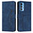 Custodia Portafoglio In Pelle Cover con Supporto Y03X per Motorola Moto Edge S Pro 5G Blu