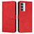 Custodia Portafoglio In Pelle Cover con Supporto Y03X per Motorola Moto Edge S30 5G Rosso