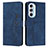 Custodia Portafoglio In Pelle Cover con Supporto Y03X per Motorola Moto Edge X30 5G Blu