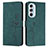 Custodia Portafoglio In Pelle Cover con Supporto Y03X per Motorola Moto Edge X30 5G Verde