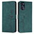 Custodia Portafoglio In Pelle Cover con Supporto Y03X per Motorola Moto G 5G (2022) Verde