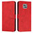 Custodia Portafoglio In Pelle Cover con Supporto Y03X per Motorola Moto G Power (2021) Rosso