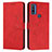 Custodia Portafoglio In Pelle Cover con Supporto Y03X per Motorola Moto G Pure Rosso