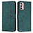 Custodia Portafoglio In Pelle Cover con Supporto Y03X per Motorola Moto G Stylus (2022) 4G Verde