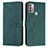 Custodia Portafoglio In Pelle Cover con Supporto Y03X per Motorola Moto G30 Verde