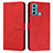 Custodia Portafoglio In Pelle Cover con Supporto Y03X per Motorola Moto G40 Fusion Rosso