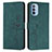 Custodia Portafoglio In Pelle Cover con Supporto Y03X per Motorola Moto G41 Verde