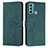 Custodia Portafoglio In Pelle Cover con Supporto Y03X per Motorola Moto G60 Verde