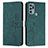 Custodia Portafoglio In Pelle Cover con Supporto Y03X per Motorola Moto G60s Verde