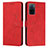 Custodia Portafoglio In Pelle Cover con Supporto Y03X per Oppo A55S 5G Rosso