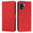 Custodia Portafoglio In Pelle Cover con Supporto Y03X per Oppo A94 4G Rosso