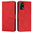 Custodia Portafoglio In Pelle Cover con Supporto Y03X per Oppo A95 4G Rosso