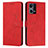 Custodia Portafoglio In Pelle Cover con Supporto Y03X per Oppo F21 Pro 4G Rosso
