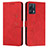 Custodia Portafoglio In Pelle Cover con Supporto Y03X per Realme 9 Pro 5G Rosso