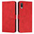 Custodia Portafoglio In Pelle Cover con Supporto Y03X per Samsung Galaxy A02 Rosso