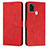 Custodia Portafoglio In Pelle Cover con Supporto Y03X per Samsung Galaxy A21s Rosso