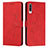 Custodia Portafoglio In Pelle Cover con Supporto Y03X per Samsung Galaxy A50 Rosso