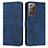 Custodia Portafoglio In Pelle Cover con Supporto Y03X per Samsung Galaxy Note 20 Ultra 5G Blu