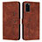 Custodia Portafoglio In Pelle Cover con Supporto Y03X per Samsung Galaxy S20 5G Marrone