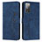 Custodia Portafoglio In Pelle Cover con Supporto Y03X per Samsung Galaxy S20 FE (2022) 5G Blu