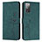 Custodia Portafoglio In Pelle Cover con Supporto Y03X per Samsung Galaxy S20 FE (2022) 5G Verde