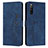 Custodia Portafoglio In Pelle Cover con Supporto Y03X per Sony Xperia 10 IV Blu