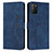 Custodia Portafoglio In Pelle Cover con Supporto Y03X per Xiaomi Poco M3 Blu