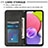 Custodia Portafoglio In Pelle Cover con Supporto Y04B per Samsung Galaxy A03s