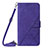 Custodia Portafoglio In Pelle Cover con Supporto Y04B per Samsung Galaxy A11 Viola