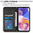 Custodia Portafoglio In Pelle Cover con Supporto Y04B per Samsung Galaxy A23 5G