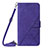 Custodia Portafoglio In Pelle Cover con Supporto Y04B per Samsung Galaxy M32 4G Viola